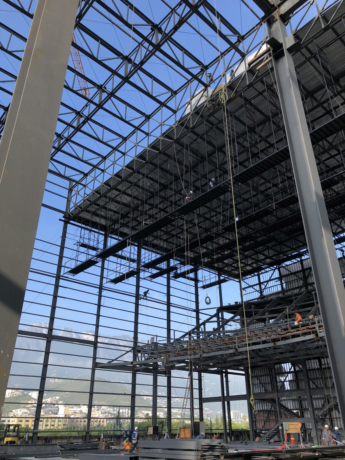 Estrutura de Steel Frame em obra